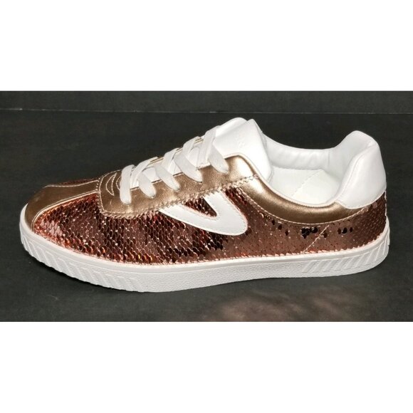 TRETORN CAMDEN SEQUIN WHITE / DARK PINK CHILD SIZE 5 NEW IN BOX LE-03 A-R - Picture 2 of 12